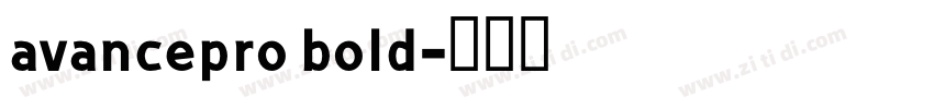 avancepro bold字体转换